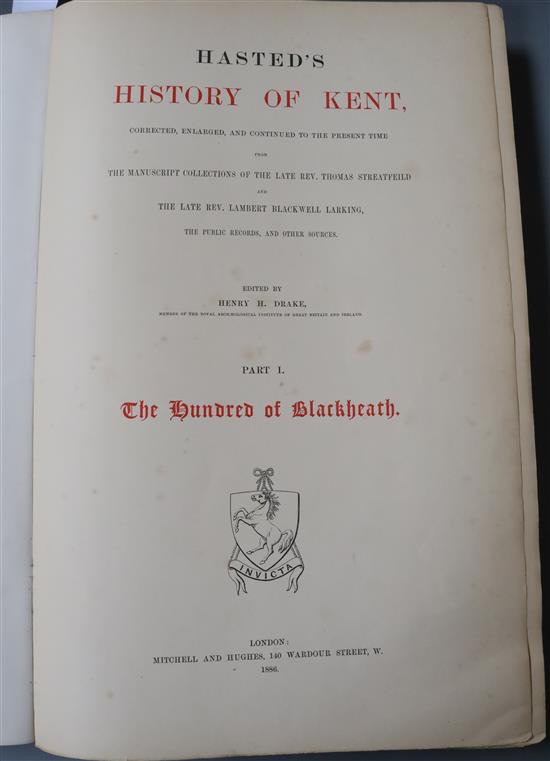 BLACKHEATH: Hasted, Edward - The History and Topographical Survey of the County of Kent, The Hundred of Blackheath,